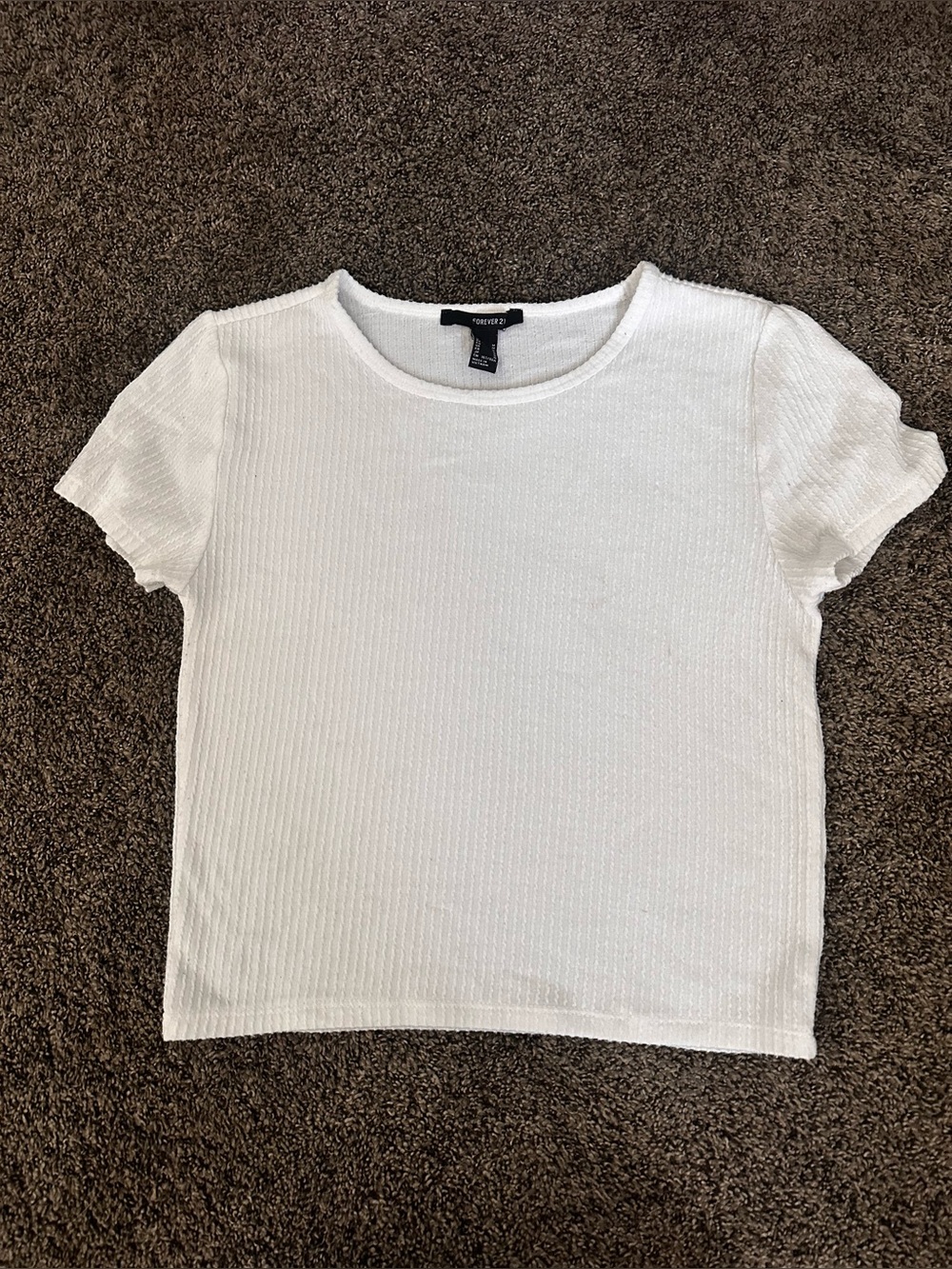 Forever 21 White Tee Shirt Size Medium 0583